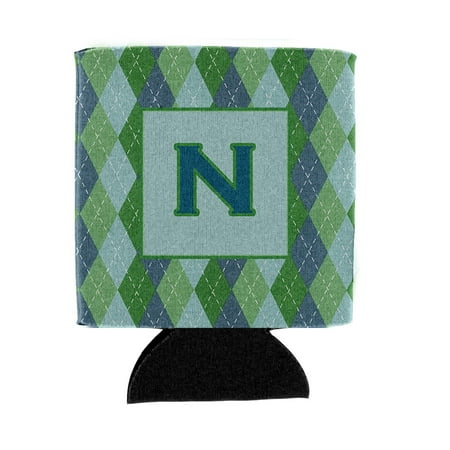 

Carolines Treasures CJ1020-NCC Letter N Initial Monogram - Blue Argoyle Can or Bottle Hugger Can Hugger multicolor