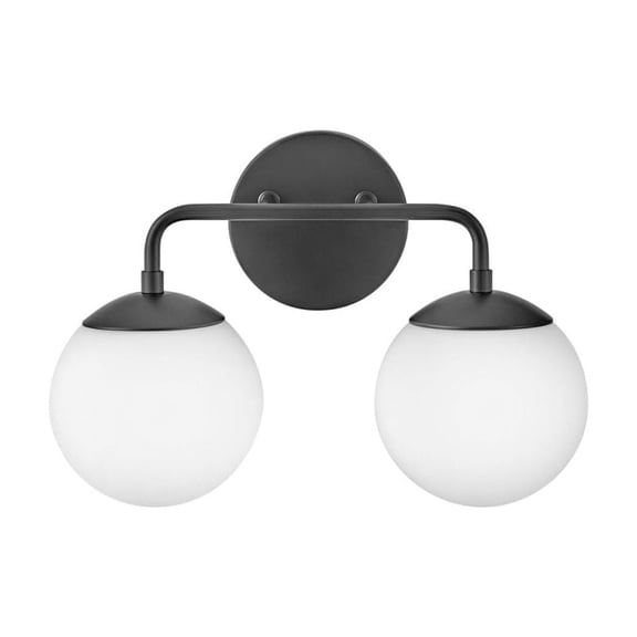 85002BK Lark Julep - 2 Light Bath Vanity In Modern Style-10 Inches Tall and 15 Inches Wide-Black Finish