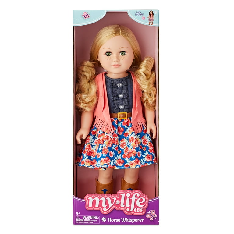 My Life As 18 inch Poseable Horse Whisperer Doll Blonde Hair Walmart