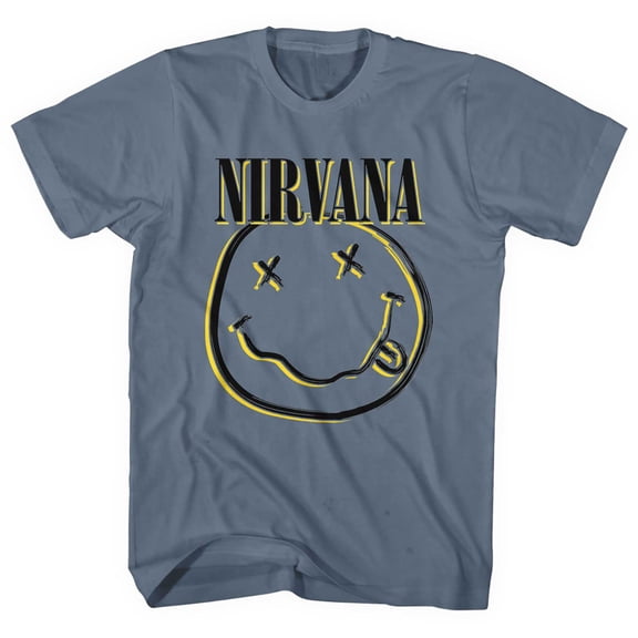 Nirvana Unisex T-Shirt Inverse Smiley (Small)