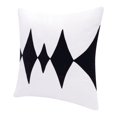 thumbnail image 3 of LR Home Stacy Garcia Cotton Blend Poly Filled Pillow in Black/White, 20" x 20", 3 of 10