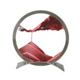 thumbnail image 2 of Imagen de arena , marco de arena que fluye, vidrio redondo, imagen de arena dinámica, adorno de mesa artesanal para restaurante, mesa, sa Rojo Gloria Imagen de arena dinámica, 2 of 9