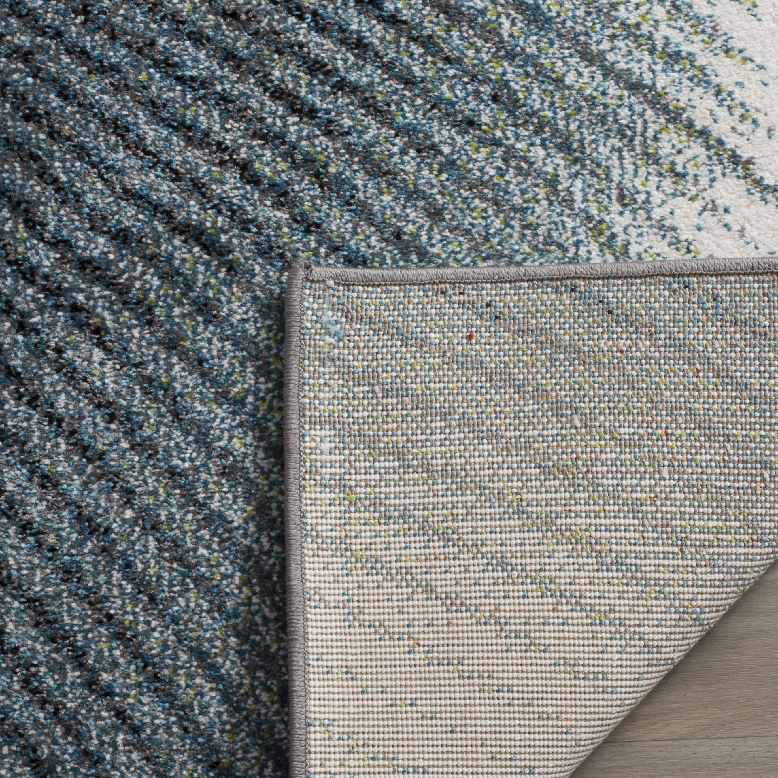 Safavieh Hollywood Celandine Abstract Area Rug, Gray/Teal, 8' x 10'