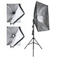 thumbnail image 4 of Set de estudio Andoer-2 con 2*bombillas de 135W 2*soportes de luz 2*cajas de luz de una cabeza 1*bolsa no tejida 6*clips Andoer Sistema de estudio fotográfico, 4 of 6