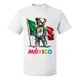 thumbnail image 1 of Playera Camiseta Osito Con Estilo Fiest Viva Mexico Bandera, 1 of 3