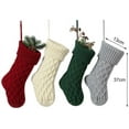 thumbnail image 1 of 4 Pack 15 Inches Christmas Stockings Knitted Stockings Extra Large Xmas Stockings Rustic Personalized Stocking Decorations Christmas Hanging Socks for Holiday Season Decor, 1 of 6