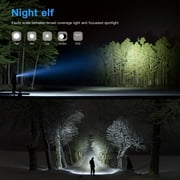 4 Pack Tactical Flashlight Torch, Military Grade 5 Modes XML T6 3000 Lumens Tactical Led Waterproof Handheld Flashlight for Camping Biking Hiking Outdoor Home Emergency