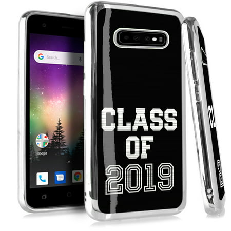 Compatible Samsung Galaxy S10 Lite S10E Case Electroplated Chrome TPU Brushed Textured Hybrid Phone Cover (Class of (Best Phones Of 2019)