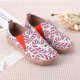 thumbnail image 4 of Zapatos Cómodos para Barcos Informales Lona Mocasines Navideños Mujer Antideslizantes Transpirables Punta Redonda Viajes Al Aire Libre, 4 of 9