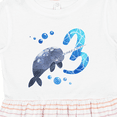 thumbnail image 4 of Inktastic Cute Narwhal 3rd Birthday Girls Toddler Dress, 4 of 5