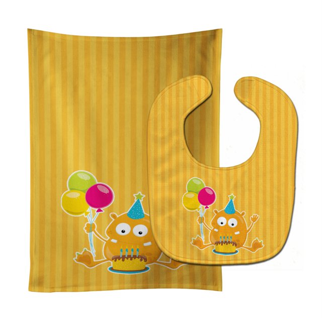 Babero para bebé y paño para eructar multicolor grande Caroline's Treasures BB8933STBU