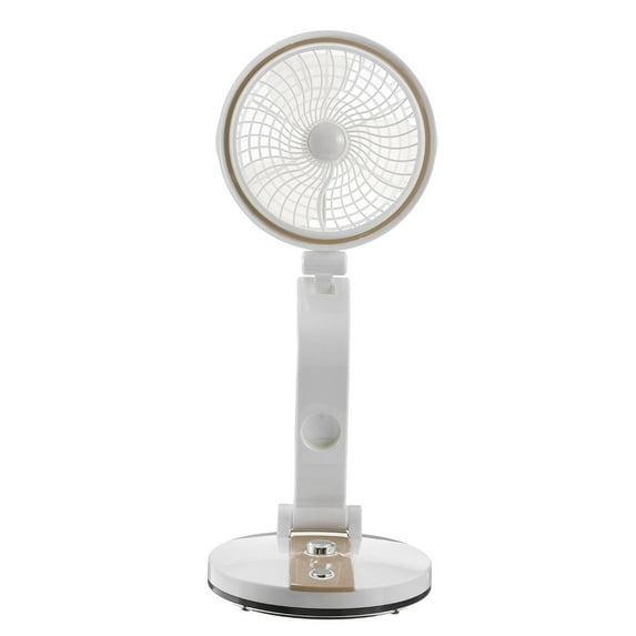 Folding Low-Noise USB Solar Fan With Bright LED Night Light + Solar Panel With 180° Adjustable Angel Desk Fan