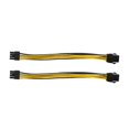 thumbnail image 1 of 2 Pack Graphics Card 6 Pin to 8 Pin PCIe Adapter Power Cable (GPU Video Graphics Card Power Cable) 7, 1 of 5