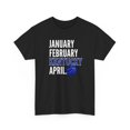 thumbnail image 3 of Jan Feb Kentucky April for University Basketball fan Gift Unisex Heavy Cotton Tee-KBNCKU001-Black-S, 3 of 4
