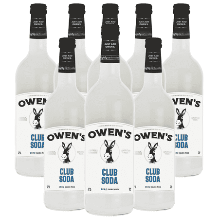 Owen’s Craft Mixers Club Soda HandA with Premium Ingredients Vegan & Gluten-Free Soda Mocktail and Cocktail Mixer