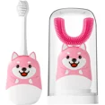 thumbnail image 1 of 1 paquete de cepillo de dientes eléctrico para niños, cepillo de dientes en U para niños pequeños, cepillo de dientes recargable para niños, cepillo de dientes ultrasónico con 3 modos de limpieza, ed, 1 of 4