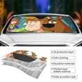 thumbnail image 3 of Scooby Doo Car Windshield Sunshades, Front Windshield Sun Shade, Hardened Sun Visor Shield Cover, Foldable Reflector For Car Truck Suv, Keeps Your Vehicle Cool, 3 of 8