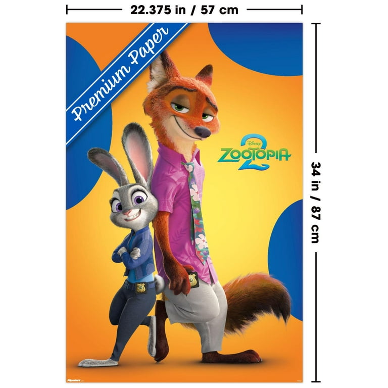 Disney Zootopia 2 (2025) - Nick & Judy Wall Poster, 22.375