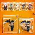 thumbnail image 3 of 100pcs Cartoon Halloween Cookie Packaging Bag Pumpkin Party Ghost Candy Self-adhesive Packaging Bag, 3 of 5
