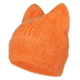 thumbnail image 3 of Women Knit Crochet Cute Furry Cat Hat With Ear Slouchy Wool Winter Warm Hats Trapper Hat Big Men Men Warm Hat Winter Hays Cold Hat Thermal Trapper Hat with Glasses Women Trapper Winter Hats Man Hats, 3 of 4