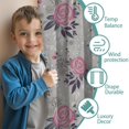 thumbnail image 3 of Blackout Kids Curtains,Pioneer Flower Floral Print Pattern Childrens Insulated Curtains Set Of 2,Bedroom Essentials,Toddler Room Decor 42"x54", 3 of 5