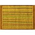 thumbnail image 1 of Ahgly Company Indoor Rectangle Oriental Yellow Modern Area Rugs, 8' x 10', 1 of 4