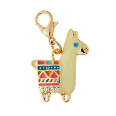12 Pack: Multicolor Llama Charm by Bead Landing