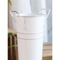 thumbnail image 5 of 2 - in - 1 Metal Umbrella Bucket for Entryway, Galvanized Rust - Resistant Umbrella Stand & Floral Vase, Multi - Use Organizer for Canes/Clubs, Design for Porch, Indoor & Office,A, 5 of 8