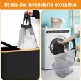 thumbnail image 4 of Cesto para Ropa Sucia, Cesta de Lavandería Dividida Plegable de Gran Capacidad con Bolsa Extraíble Tapa para Lavar, Para Baños Sala de Estar, Dormitorio y Lavandería (Negro), 4 of 7