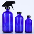 thumbnail image 3 of EeaseCA 1 Ensemble de Bouteilles Vaporisateur Rechargeables Bouteille Vide Bouteille de sous-Emballage Vaporisateur en Verre Contenant de Cosmétiques Bleu (2 Pcs Bouteilles 500ml, 1 Pce Buse, 2 Pcs Capuchons), 3 of 7