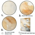 thumbnail image 3 of Designart "Magic Marble Geode In Gold And White IV" Abstract Marble Floater Framed Canvas Wall Art, 3 of 5