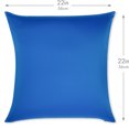 thumbnail image 2 of Hit Notion Throw Pillow Cozy Soft Microbead Yeal Blue: 1 Pc ~ Cover 22 x 22, 2 of 7