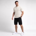thumbnail image 6 of Fexilor Men's Short Sleeve Henley Shirts,Textured Jacquard Casual Button-Up Tops, 6 of 7