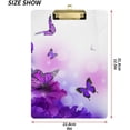thumbnail image 3 of FMSHPON Butterfly Flowers Hydrangeas Iris Clipboard Hardboard Wood Nursing Clip Board and Pull for Standard A4 Letter 13x9 inches, 3 of 8