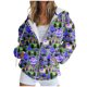 thumbnail image 2 of Chaqueta y abrigo informal de manga larga con capucha y estampado para mujer, chaqueta de suéter con capucha y manga larga con cremallera, abrigo para mujer, 2 of 5