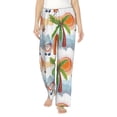 thumbnail image 2 of Goofa Gnome and Surfing Printed Soft Pajama Pants for Women, Wide Leg Comfy Casual Lounge Yoga Pants-Small, 2 of 9