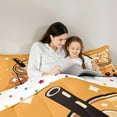 thumbnail image 4 of jejeloiu Sweet Milk Tea Bedding Comforter Set 7 Pieces,Bubble Dessert Full Bedding Set,Black Brown Fitted Sheet Flat Sheet For Child,Breathable Home Decor Reversible, 4 of 8