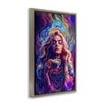 thumbnail image 3 of Stupell Industries Spiritual Woman Sipping Tea People Painting Brown Floater Framed Canvas Art Print Wall Art, 17 x 25, 3 of 9