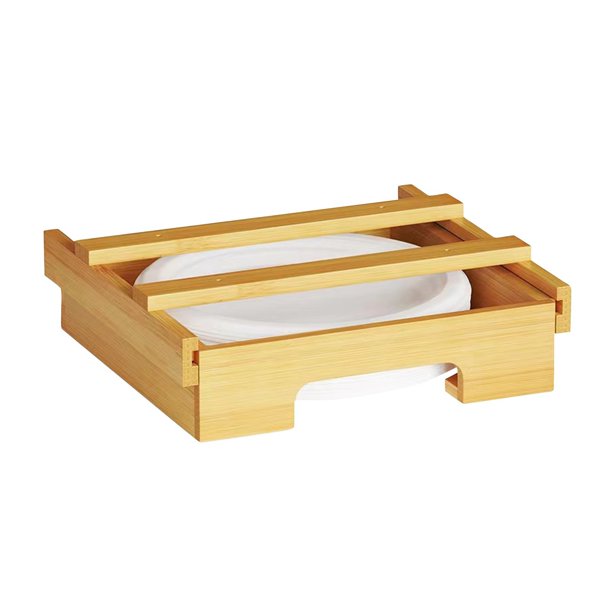 Buy 2 get 10% off Kitchen Hanging Disposable Paper Tray Dispenser Cake Tray Storage Rack Solid Wood