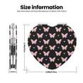 thumbnail image 3 of Goofa Gradient Butterfly Pattern Pocket Mirror, Portable Makeup Mirror,Travel Makeup Mirror,Dual-Sided Compact Mirror,Gift Makeup Mirror-Heart Shape, 3 of 9