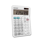 Sharp Calculators EL-330WB with LCD displays Professional Desktop Calculator, White