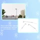 thumbnail image 3 of Ounissouiy Diseño de modelo luces diseño de tren resistente juguetes escala farola miniaturas decoración Mini lámparas de jardín placa de arena Artesanía (1:100) (Luz blanca) Ounissouiy HA066712-03, 3 of 6