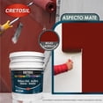 thumbnail image 2 of Cretosil Pintura Vinil Acrílica Mate Interior/Exterior 19 Litros (Color Rojo Ladrillo), 2 of 5