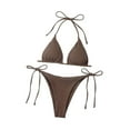 thumbnail image 2 of Conjunto de bikini para mujer, traje de baño elegante para club, fiesta, vacaciones, salones, playa Café, 2 of 9