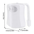 thumbnail image 4 of Rechargeable LED Toilet Light, Motion Activated, 8 Color Changing, Waterproof, Indoor Night Light for Bathroom, 4 of 8