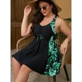 thumbnail image 3 of JYLFC Bathing Suits for Women Plus Size Summer Tankini Swimsuit Set, Green L, 3 of 6