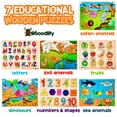 thumbnail image 2 of Puzles de madera WOOODLIFY, paquete de 7, para niños de 2 a 5 años, 2 of 8