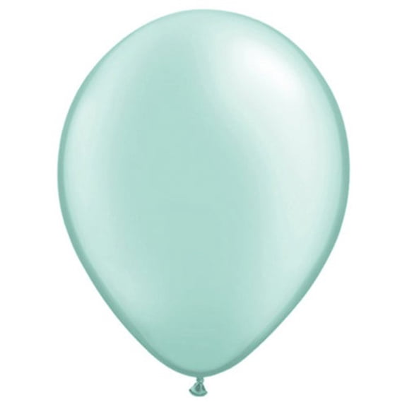 16 inch Qualatex Pearl Mint Green Latex Balloons (50 Pack) - Party Supplies Decorations