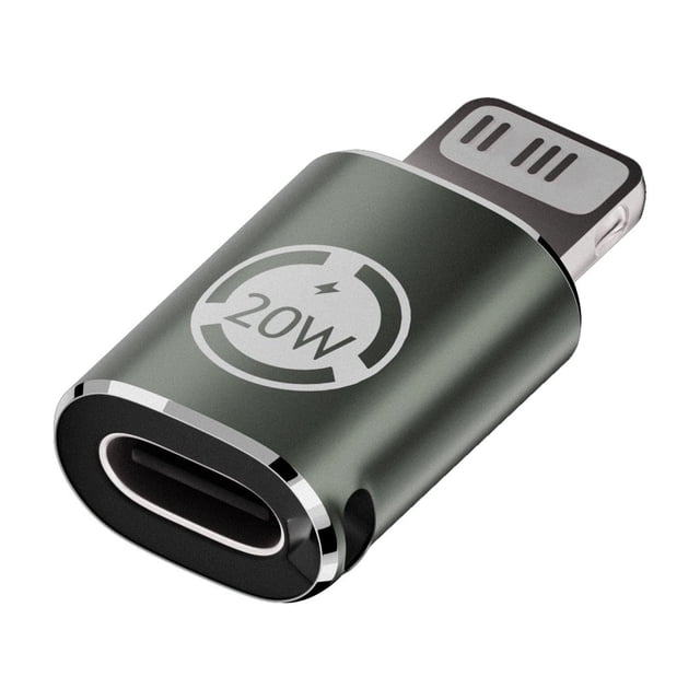 Adaptador de carga rápida de 20 W tipo C hembra a macho Lightning para adaptador de teléfono móvil de carga rápida de 20 W de Apple