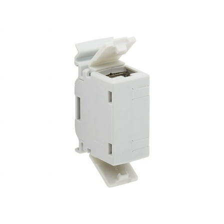 Eaton Tripp Lite Series Cat6a Shielded In-Line DIN-Rail Mountable Snap-In Coupler RJ45 F/F TAA